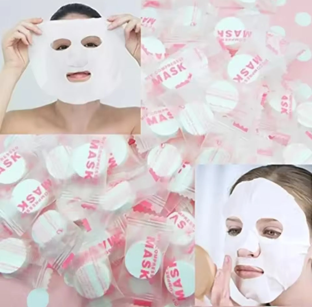 Compressed Cotton Face Mask (Single)